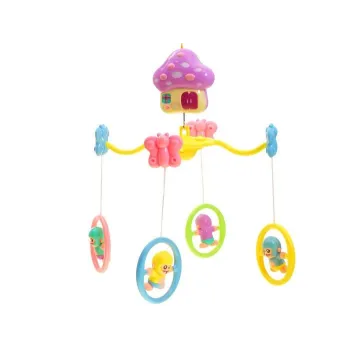 figlarne małpki obracające się na karuzeli dla niemowląt