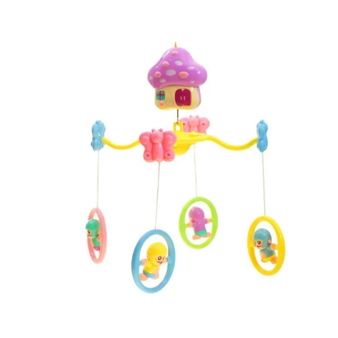 figlarne małpki obracające się na karuzeli dla niemowląt