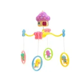 figlarne małpki obracające się na karuzeli dla niemowląt