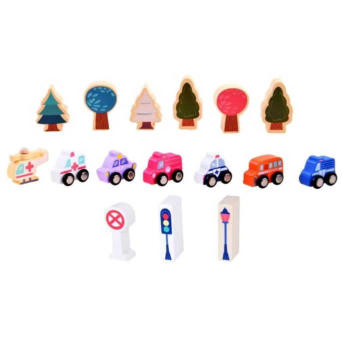 zbliżenie na helikopter z obrotowym śmigłem na tle klocków