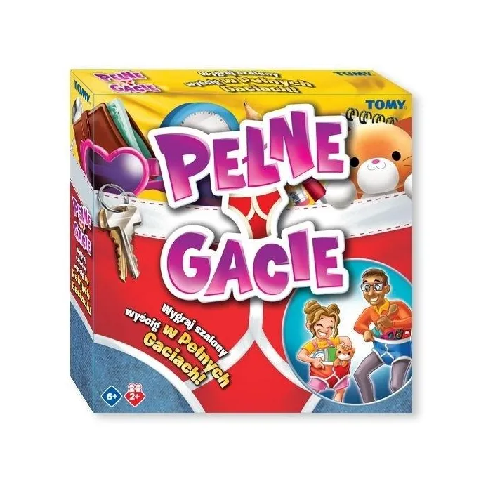 zestaw gry Pełne gacie TOMY z kolorowymi gaciami i kartami wyzwań