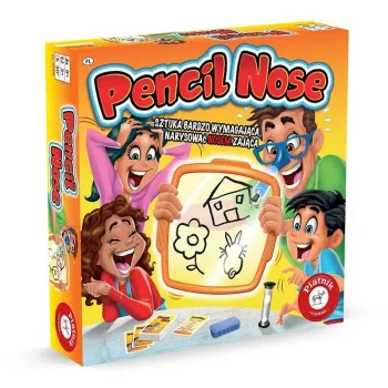 Gra Pencil Nose PIATNIK – zestaw z okularami i tablicą do rysowania nosem