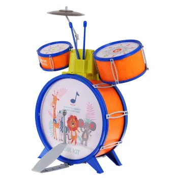 zbliżenie na talerz perkusyjny w zestawie dla małych dzieci