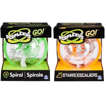 Perplexus Go mix – kompaktowa kula logiczna z przezroczystą obudową i przeszkodami