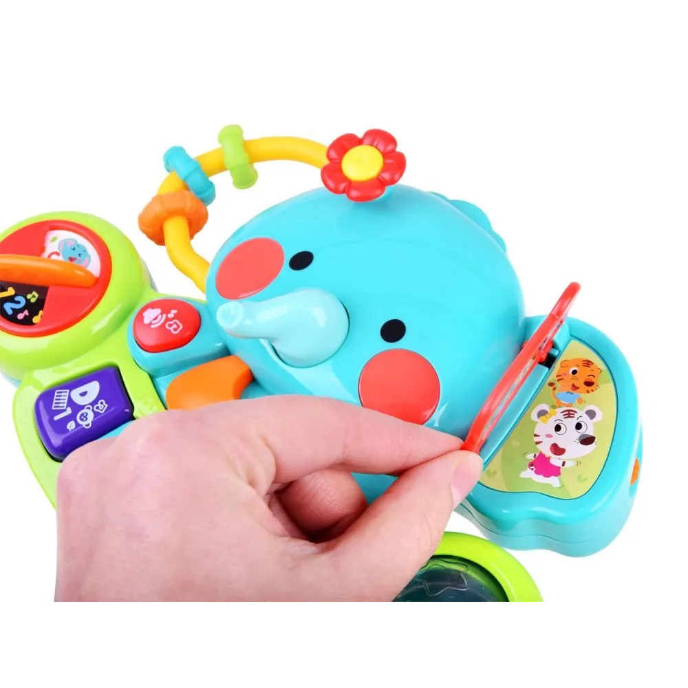 Przyjazne dziecku pianinko słonik z panelami do interakcji