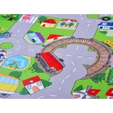 Mata ULICA układana na podłodze jako bezpieczne miejsce zabaw