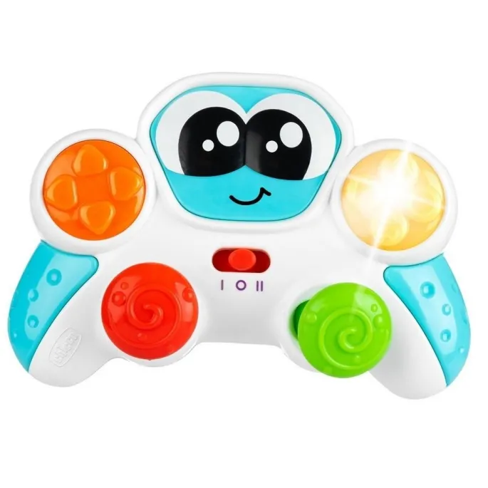 Zabawkowy padzik z uchwytami i kolorowymi przyciskami dla najmłodszych dzieci