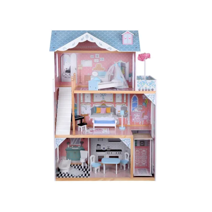 detal ruchomej windy w dużym domku dla lalek