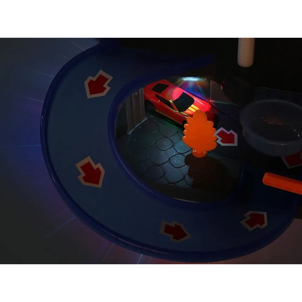 szczegółowy widok silikonowych szczotek w myjni zabawkowej