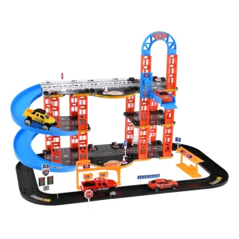 Piętrowy Parking + winda tor trasy dla autek 4 resoraki ZA4753