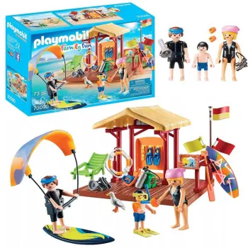 playmobil szkółka sportów wodnych zestaw klocków 73 elementy