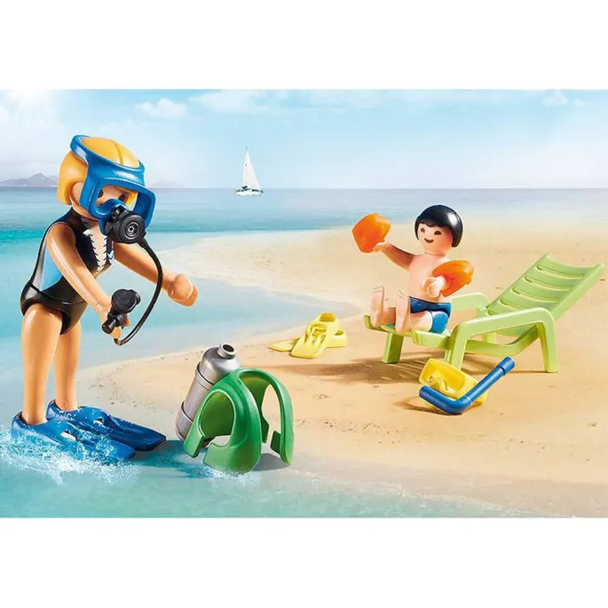 szczegóły akcesoriów sportów wodnych playmobil szkółka