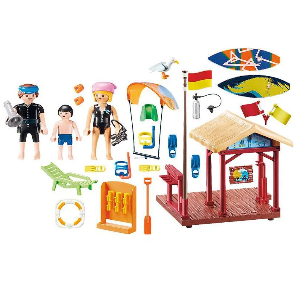 deska do kitesurfingu i sup z akcesoriami z zestawu playmobil