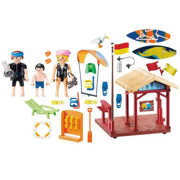 deska do kitesurfingu i sup z akcesoriami z zestawu playmobil