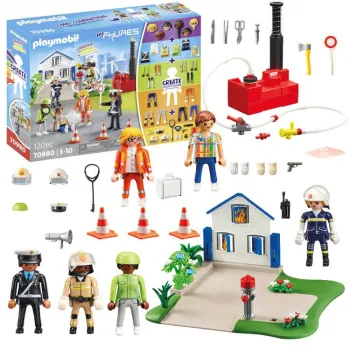 Zestaw Playmobil My Figures akcja ratowniczna z 6 personalizowanymi figurkami