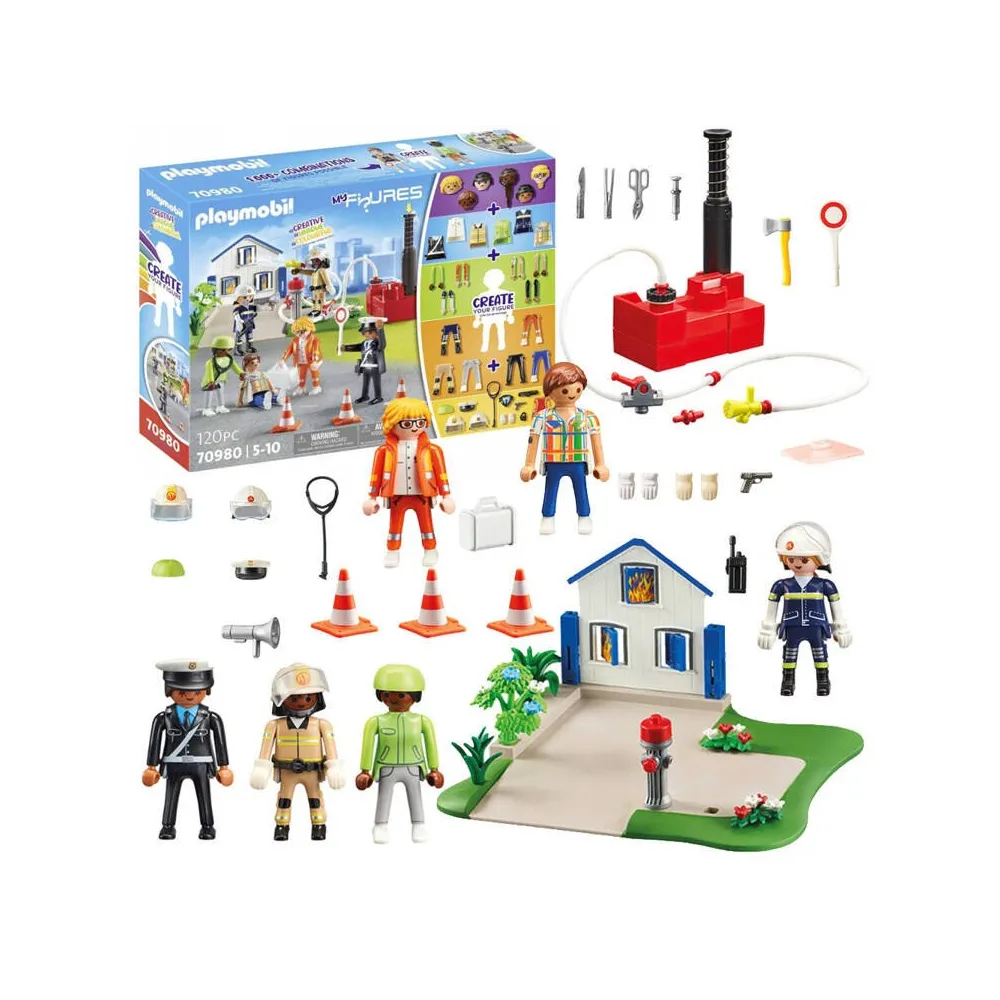 Zestaw Playmobil My Figures akcja ratowniczna z 6 personalizowanymi figurkami