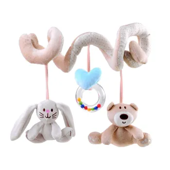 detal miękkiego materiału spirali do wózka dziecięcego