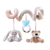 detal miękkiego materiału spirali do wózka dziecięcego