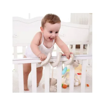 widok spirali na uchwycie fotelika samochodowego