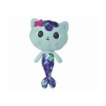 Pluszowa Syrenkotka z Kociego Domku Gabi o wysokości 25 cm na białym tle