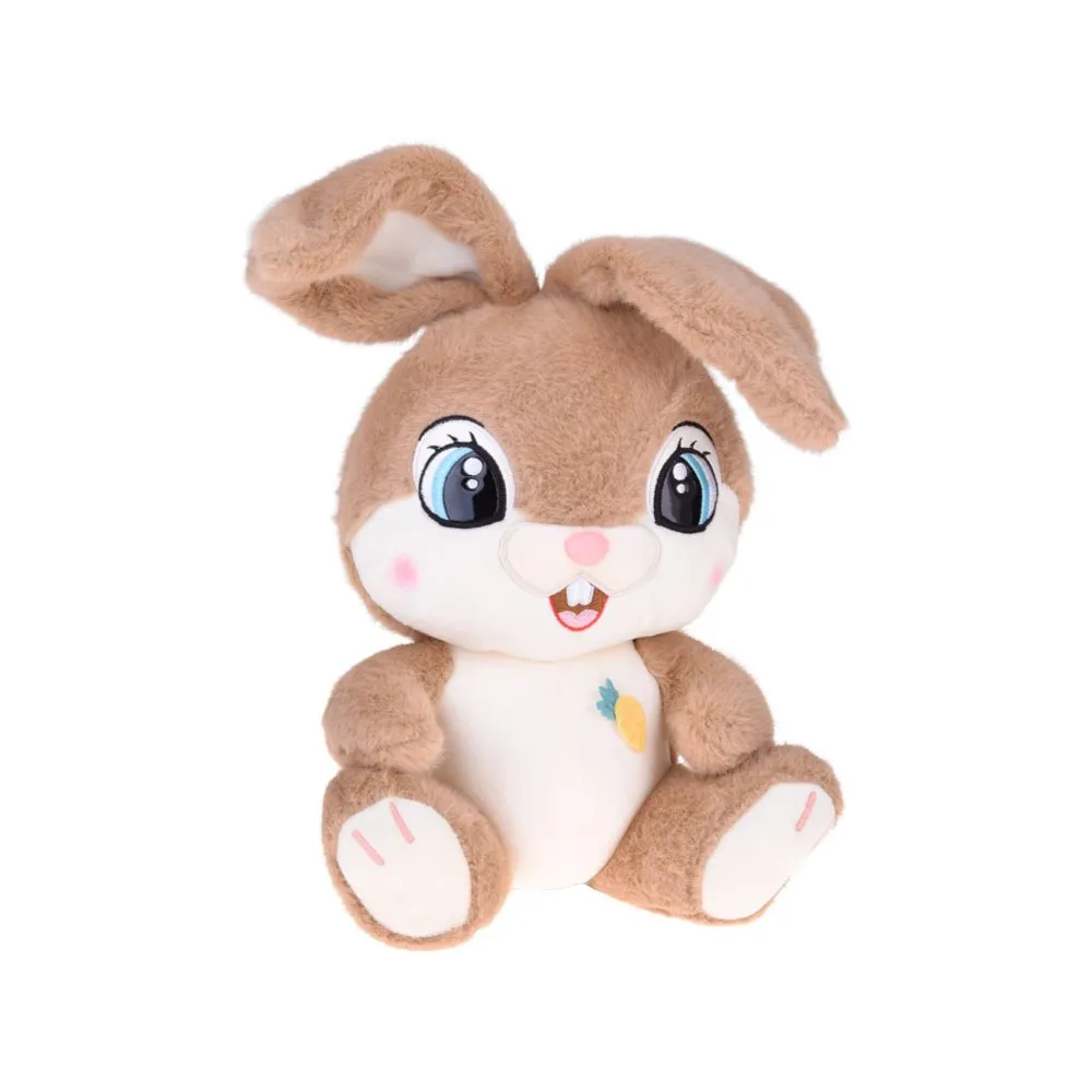 zbliżenie na puszyste, karmelowe futerko maskotki