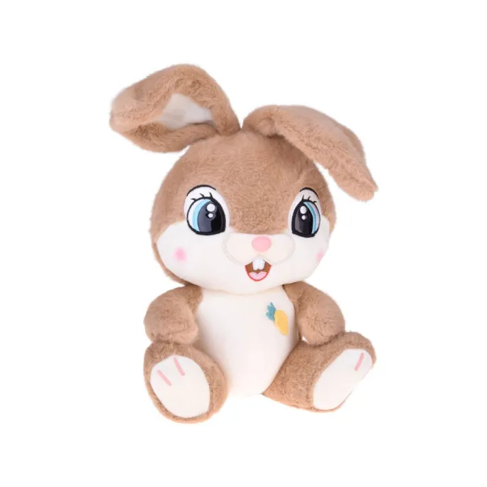 zbliżenie na puszyste, karmelowe futerko maskotki