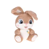 zbliżenie na puszyste, karmelowe futerko maskotki