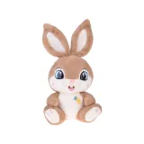 detal długich, zaginanych uszu królika karmelek