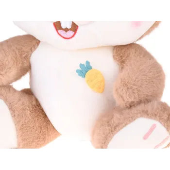 sympatyczny pyszczek z dwoma ząbkami pluszowego królika