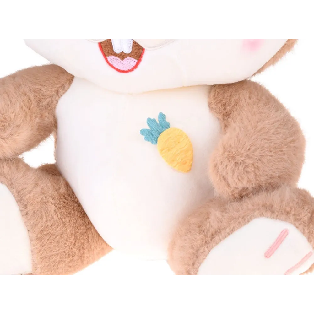 sympatyczny pyszczek z dwoma ząbkami pluszowego królika