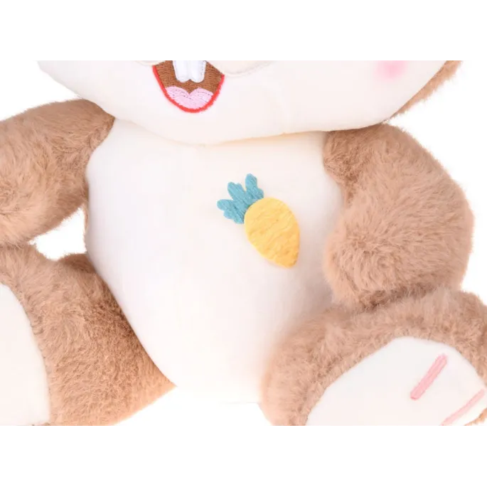 sympatyczny pyszczek z dwoma ząbkami pluszowego królika