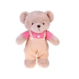 zbliżenie na twarz beżowego misia filip z brązowym nosem