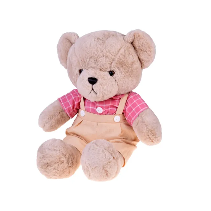 beżowy miś filip stojący jako dekoracja dziecięcego pokoju