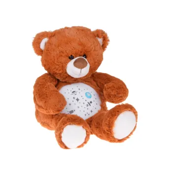 Pluszowy miś projektor gwiazd z kołysankami lampka usypiacz ZA5713