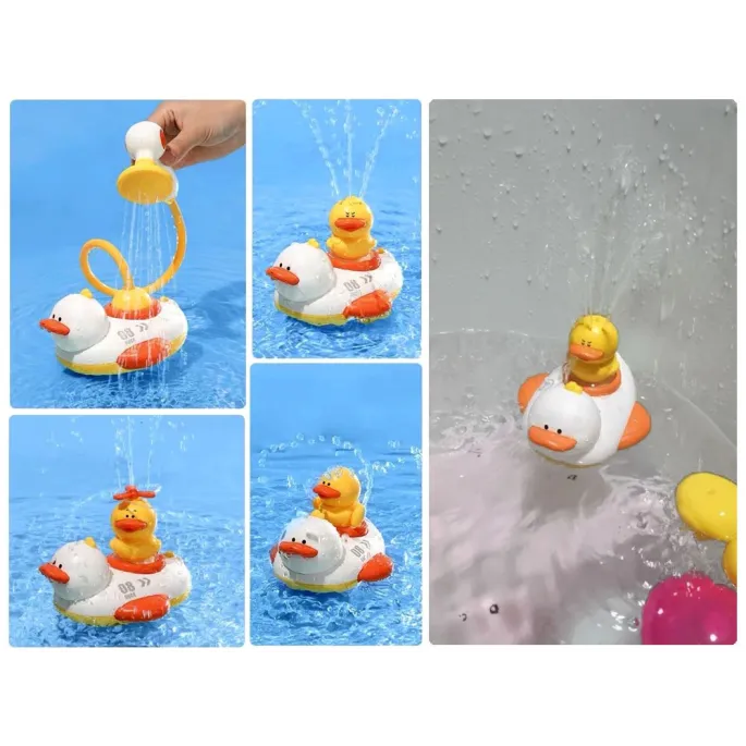 zbliżenie na dużą kaczkę z funkcją pompy wodnej