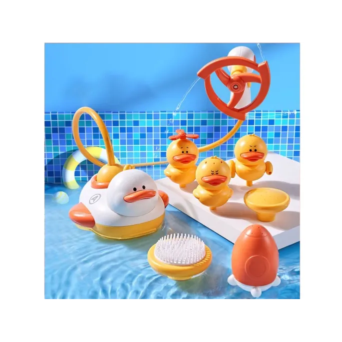 końcówki prysznicowe o różnych kształtach i strukturach w zestawie