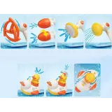 głowica prysznicowa z podłączonym wężykiem prezentowana podczas użycia