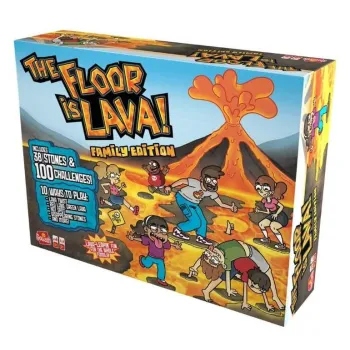 kolorowe piankowe kamienie do gry podłoga to lawa w wersji rodzinnej