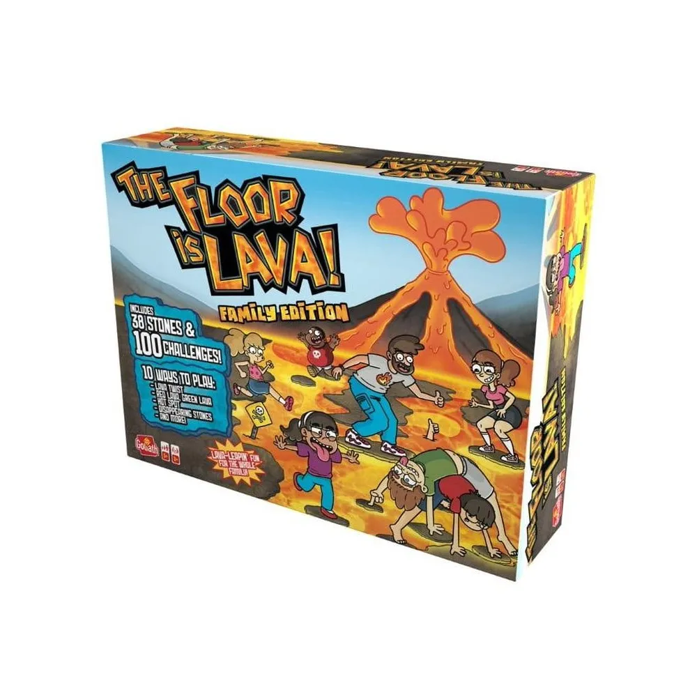 kolorowe piankowe kamienie do gry podłoga to lawa w wersji rodzinnej