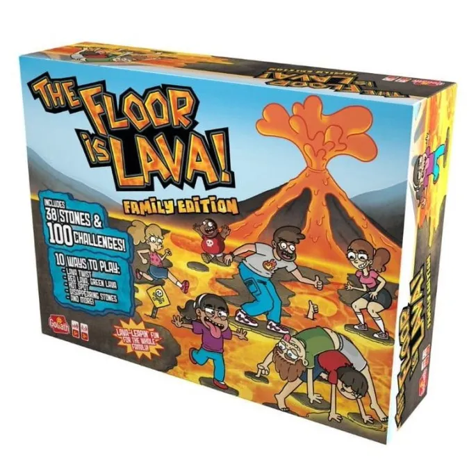 kolorowe piankowe kamienie do gry podłoga to lawa w wersji rodzinnej