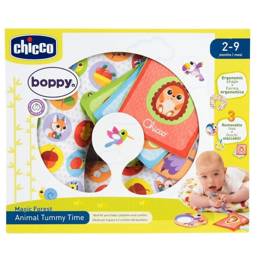 Miękka poduszka do zabawy na brzuszku z kolorowymi zabawkami