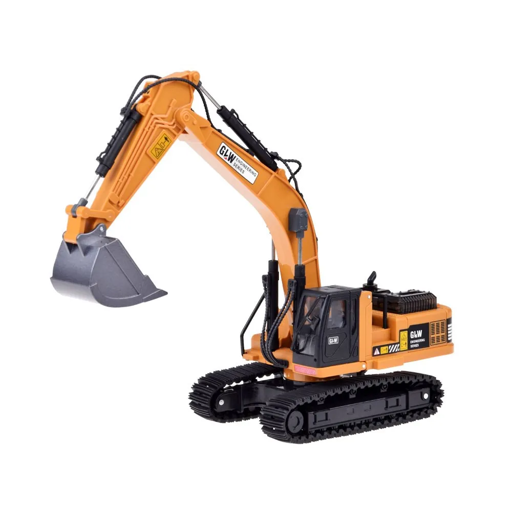 Koparka samochód ZA5012 na tle piaskownicy z podniesioną łyżką