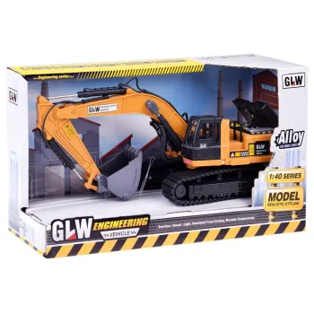 Opakowanie zabawki pojazd budowlany koparka gotowe na prezent