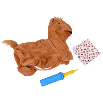 zestaw skoczek byk, pompka i apaszka na tle produktu