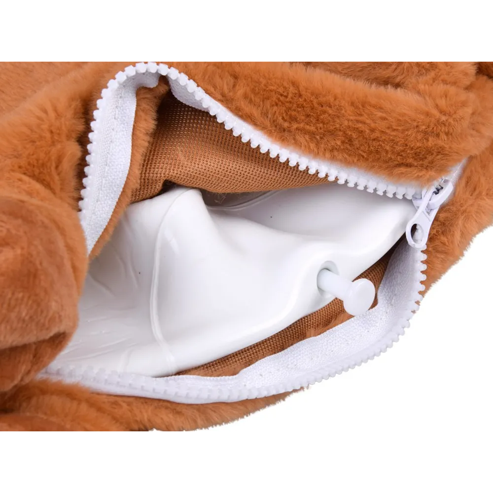 zabawka do skakania z palemką na ogonie pokazana z boku