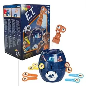 figurka e.t. w beczce z elementami gry pop up tomy