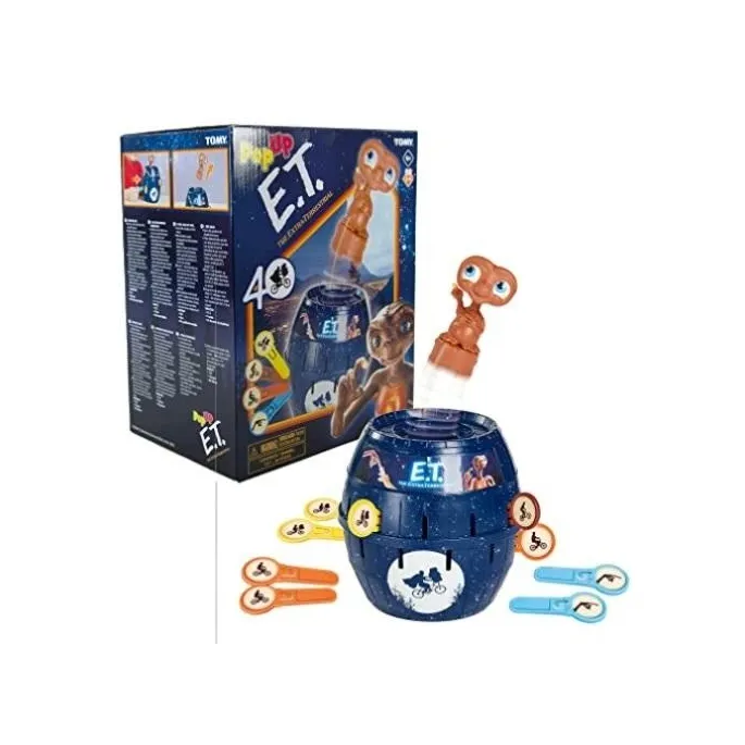 figurka e.t. w beczce z elementami gry pop up tomy