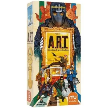 Pudełko gry Projekt A.R.T. Na ratunek arcydziełom z widoczną grafiką