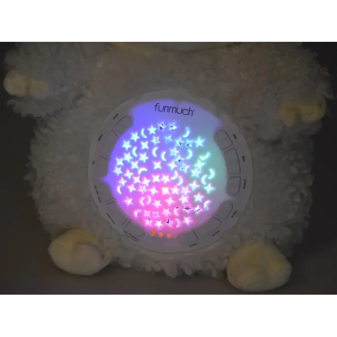 widok z boku na projektor gwiazd w kształcie owieczki