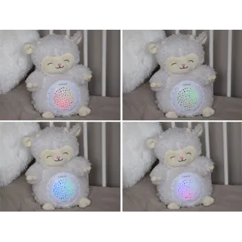 detal pyszczka i miękkiego futerka owieczki-projektora